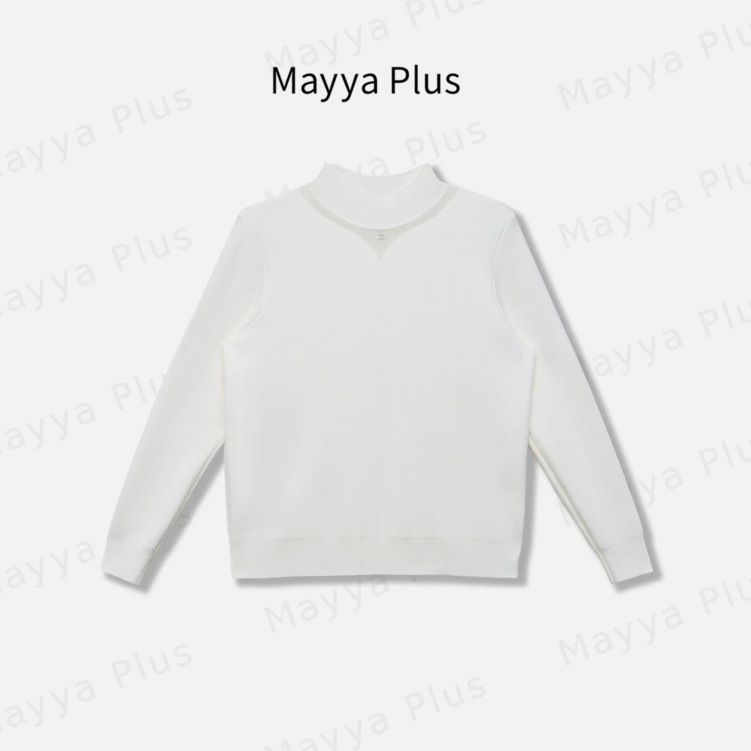 【云糯】Mayya Plus麦芽定制气质显瘦流光风针织打底上衣女32546551