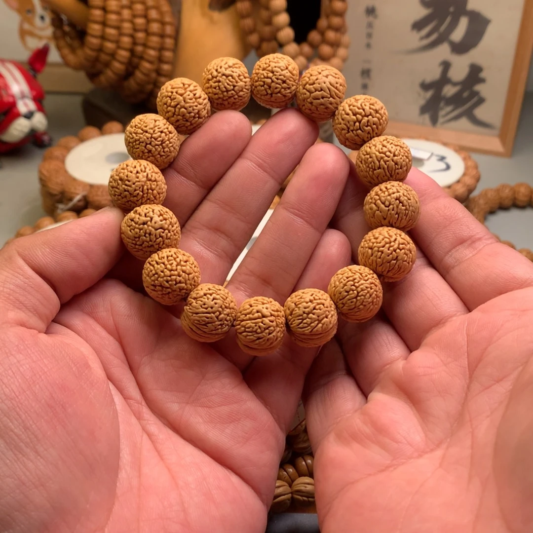 桃核手串1.8龙鳞苹果桃核手串