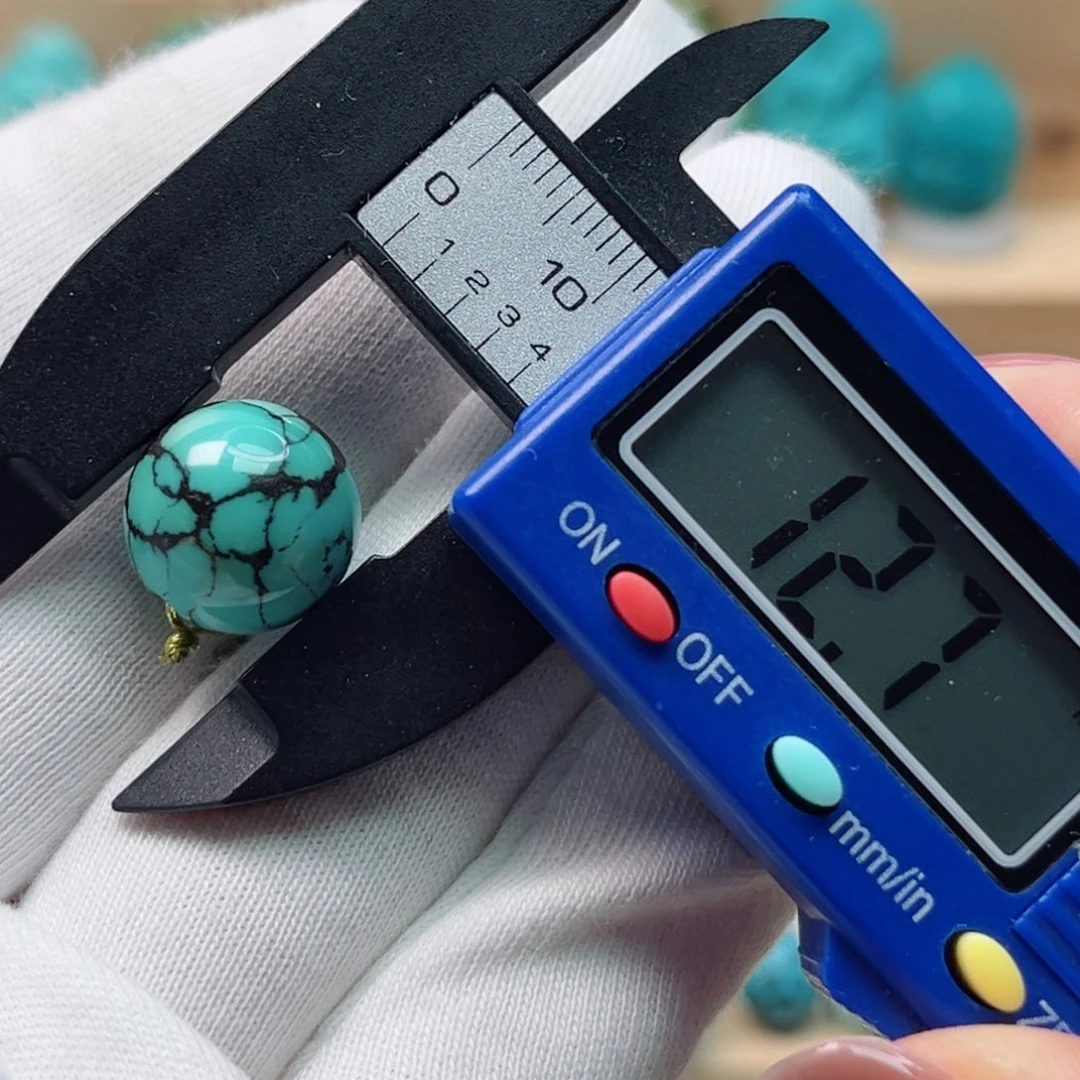 绿松石未镶嵌圆珠