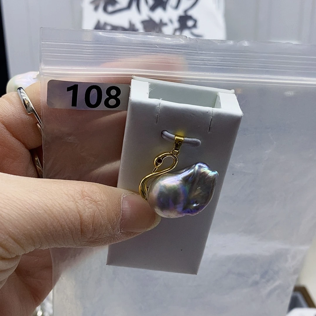 颈饰合金淡水珍珠