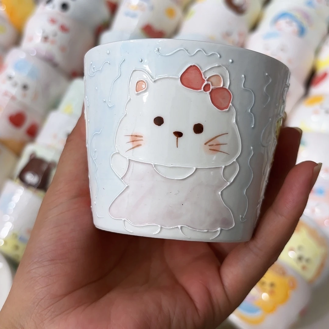 手绘创意高温釉下彩陶瓷