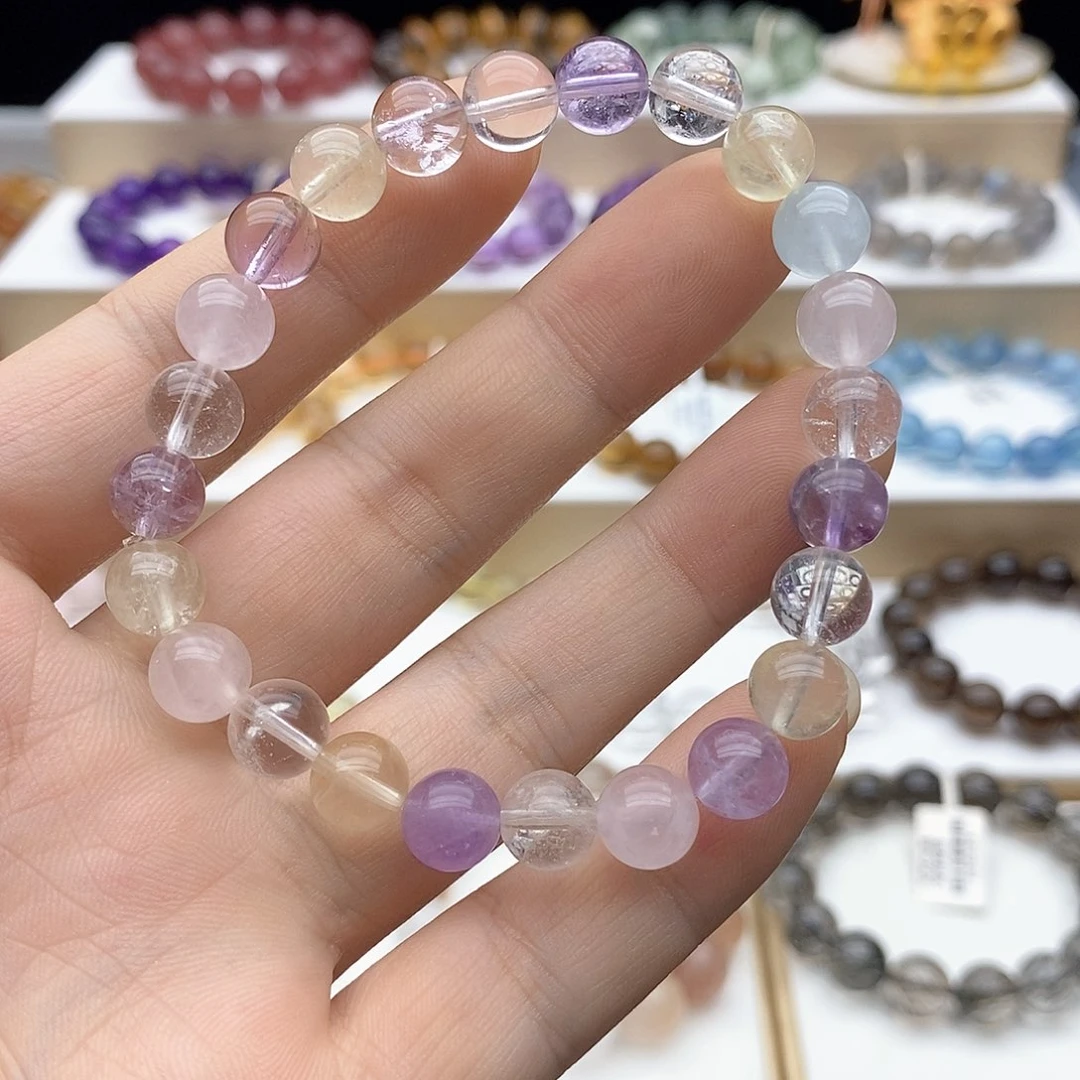 未镶嵌手链水晶多宝水晶8mm