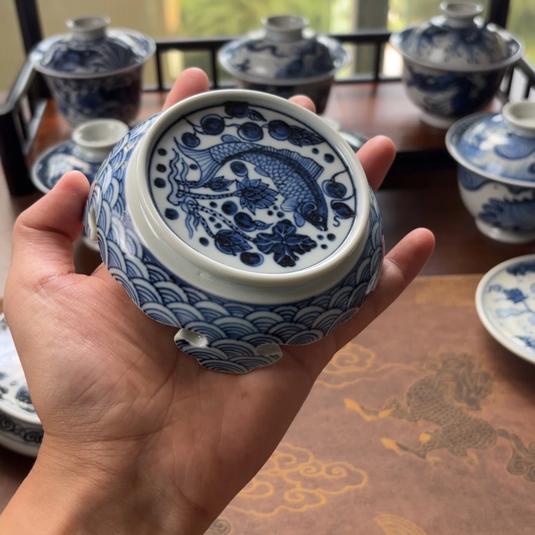 摆件景德镇手绘茶器微瑕