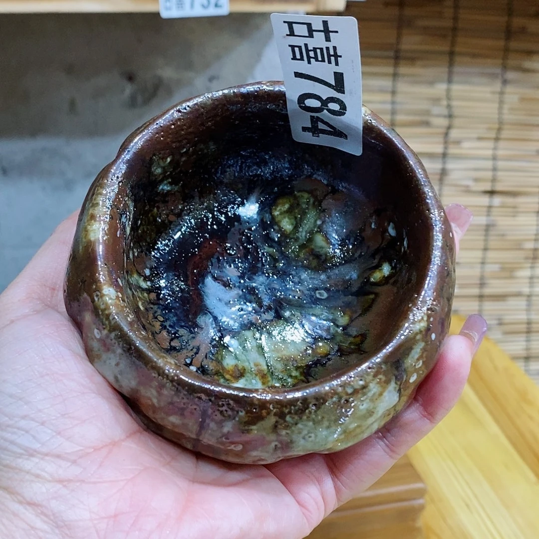 粗陶志野柴烧茶器