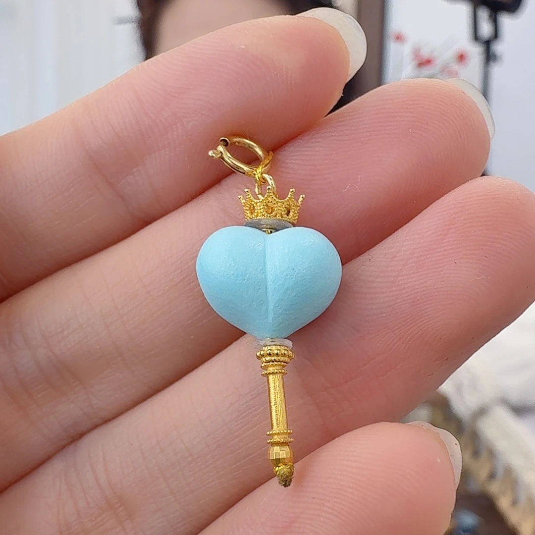 绿松石18K金镶嵌珠宝奇石