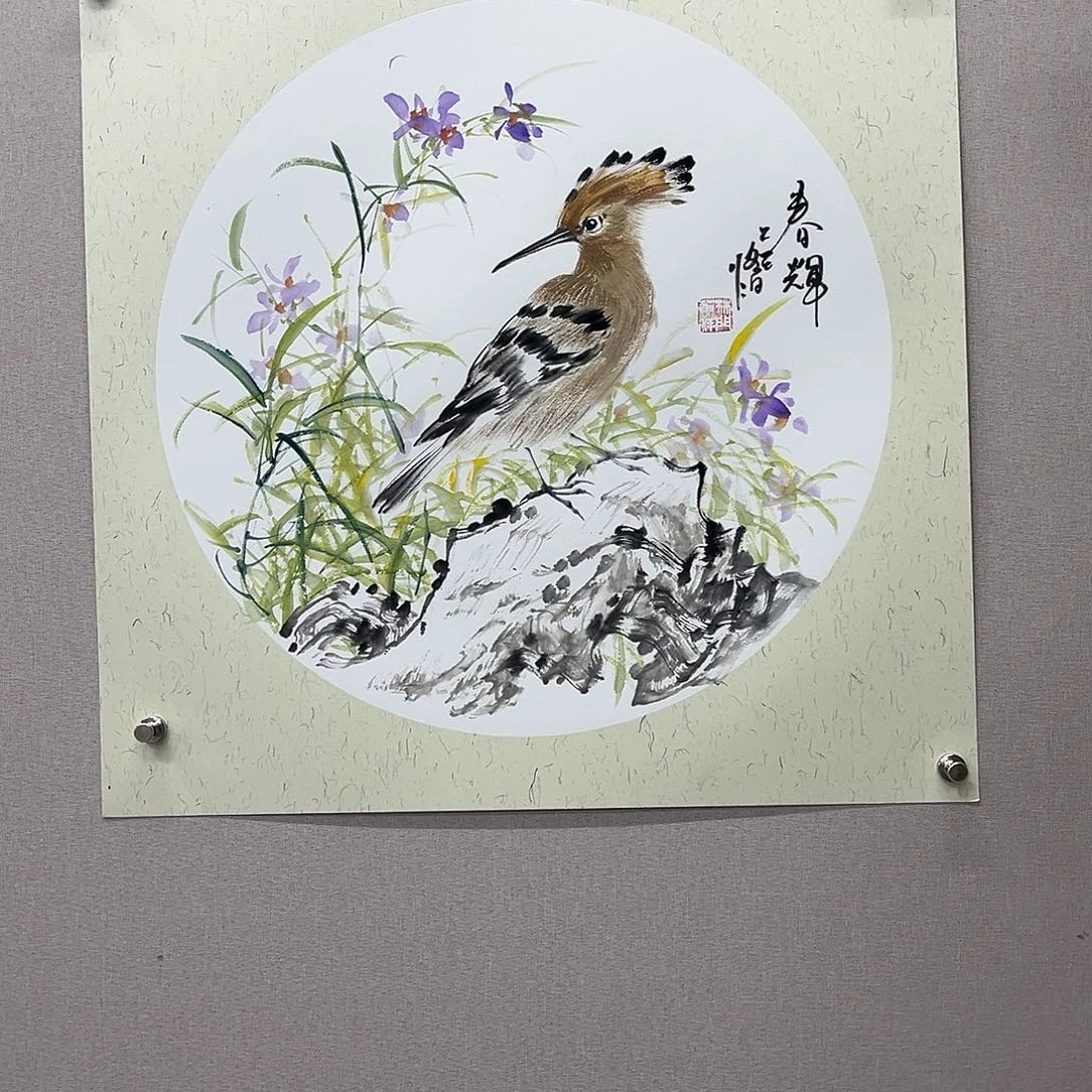 国画艺术家真人手绘