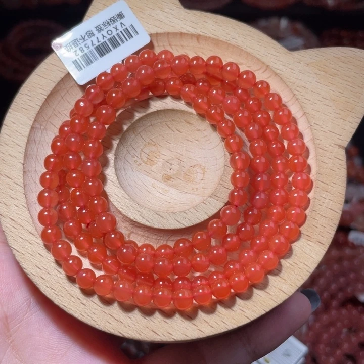 南红玛瑙未镶嵌5咪保山冰红多圈2374