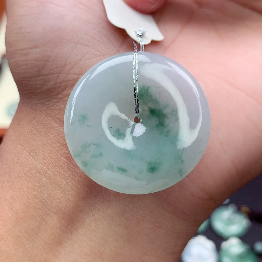 翡翠未镶嵌颈饰59 尺寸32.7-6