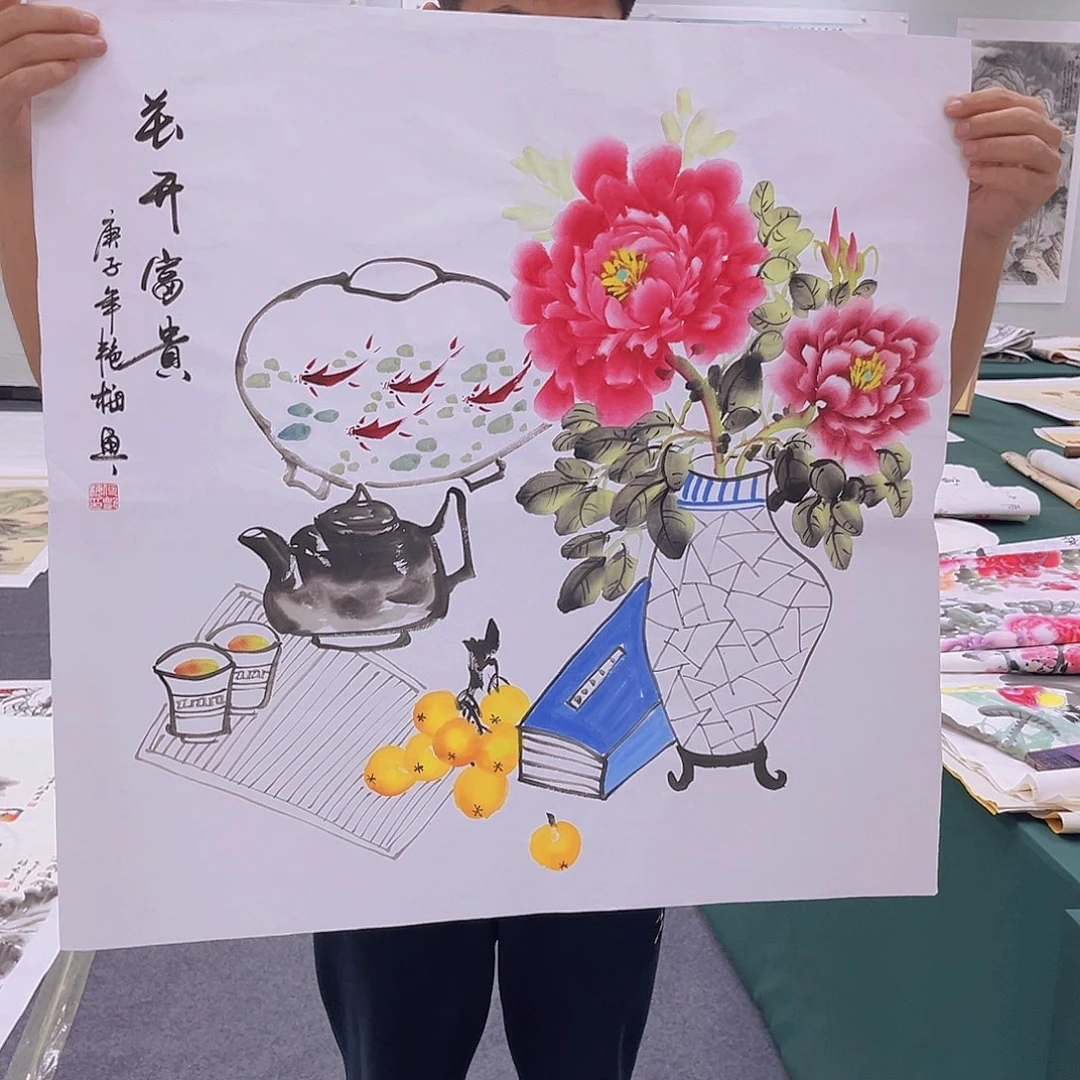 国画国画作品宣纸纯手绘