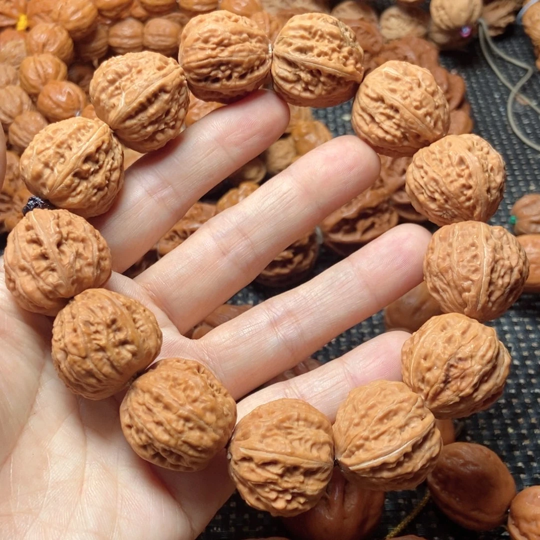 文玩核桃手串白茬金蟾背