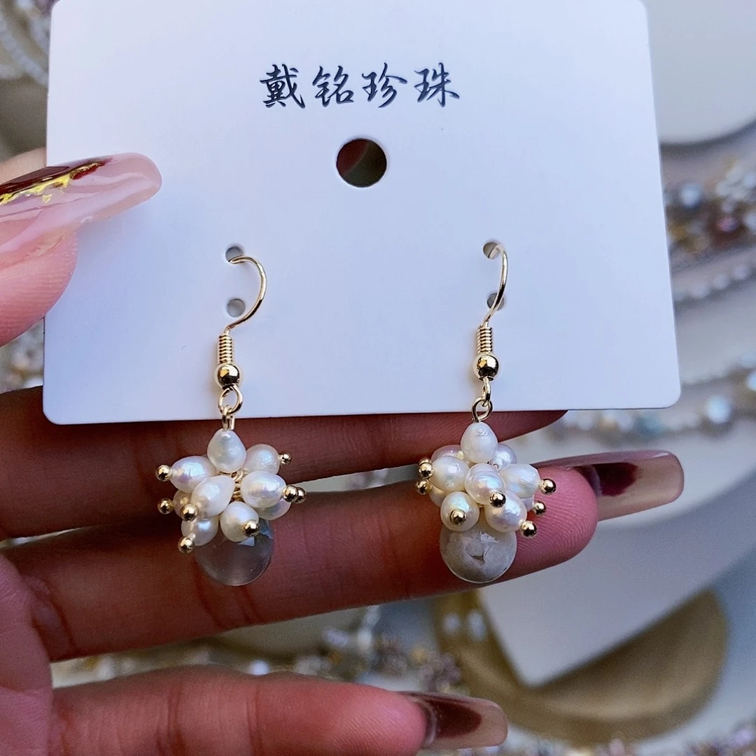 淡水珍珠颈饰银S925镶嵌