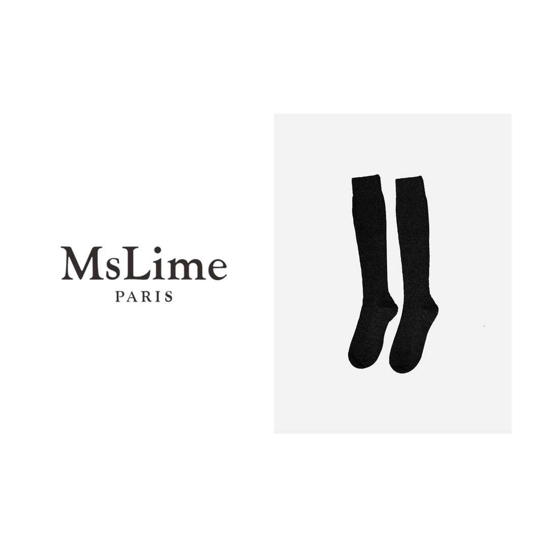 王嬛嬛MsLime25年新款【织迹】绵羊毛长袜 HD2C0646