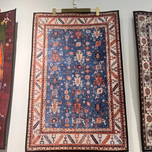 赤橙冰蓝｜复古美式法式地毯1-6