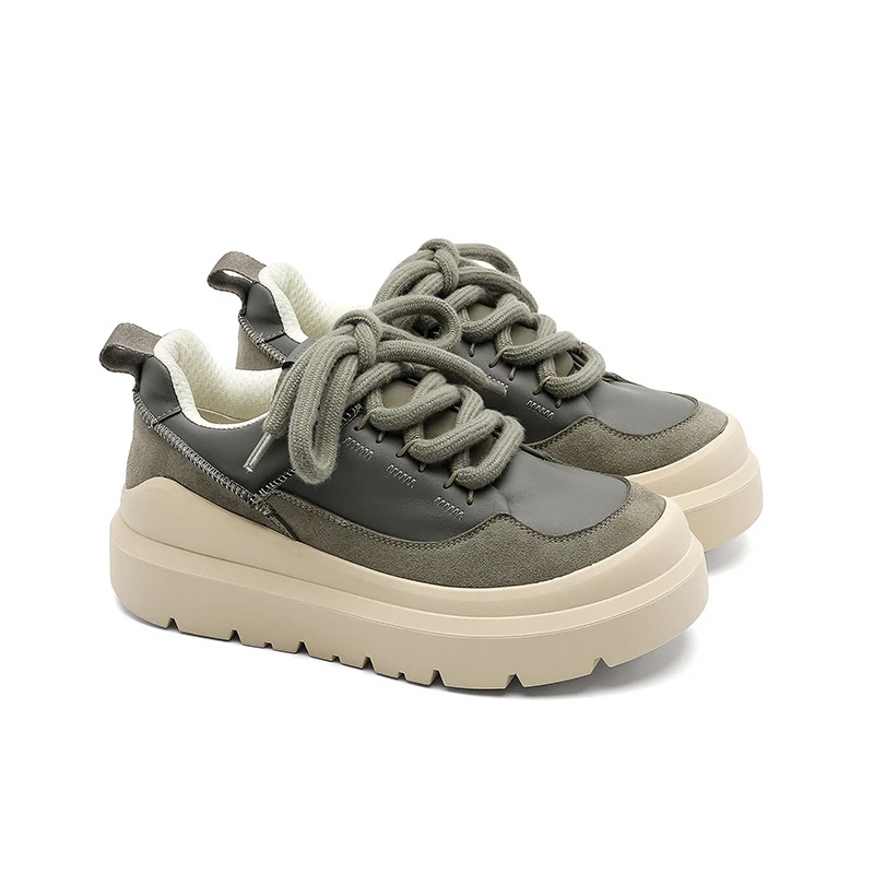 3917欧洲站潮牌大头鞋男2025新款高帮布面透气舒适软底轻奢休闲鞋