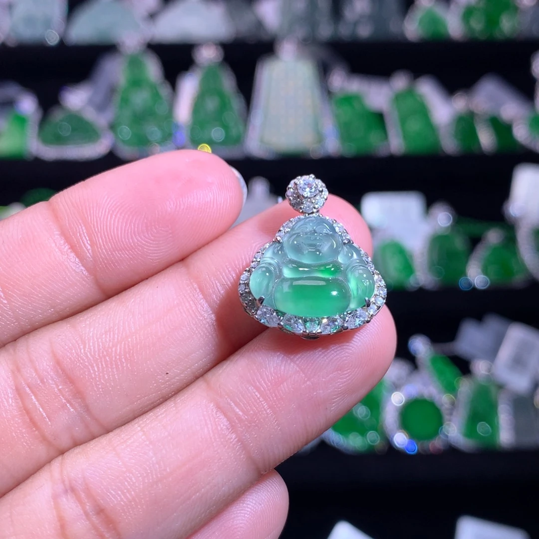 【闪购商品】颈饰银S925镶嵌翡翠