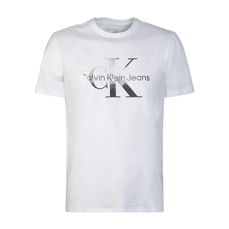 【清仓】Calvin Klein夏季短袖T恤衫百搭半袖男女同款纯棉圆领休闲