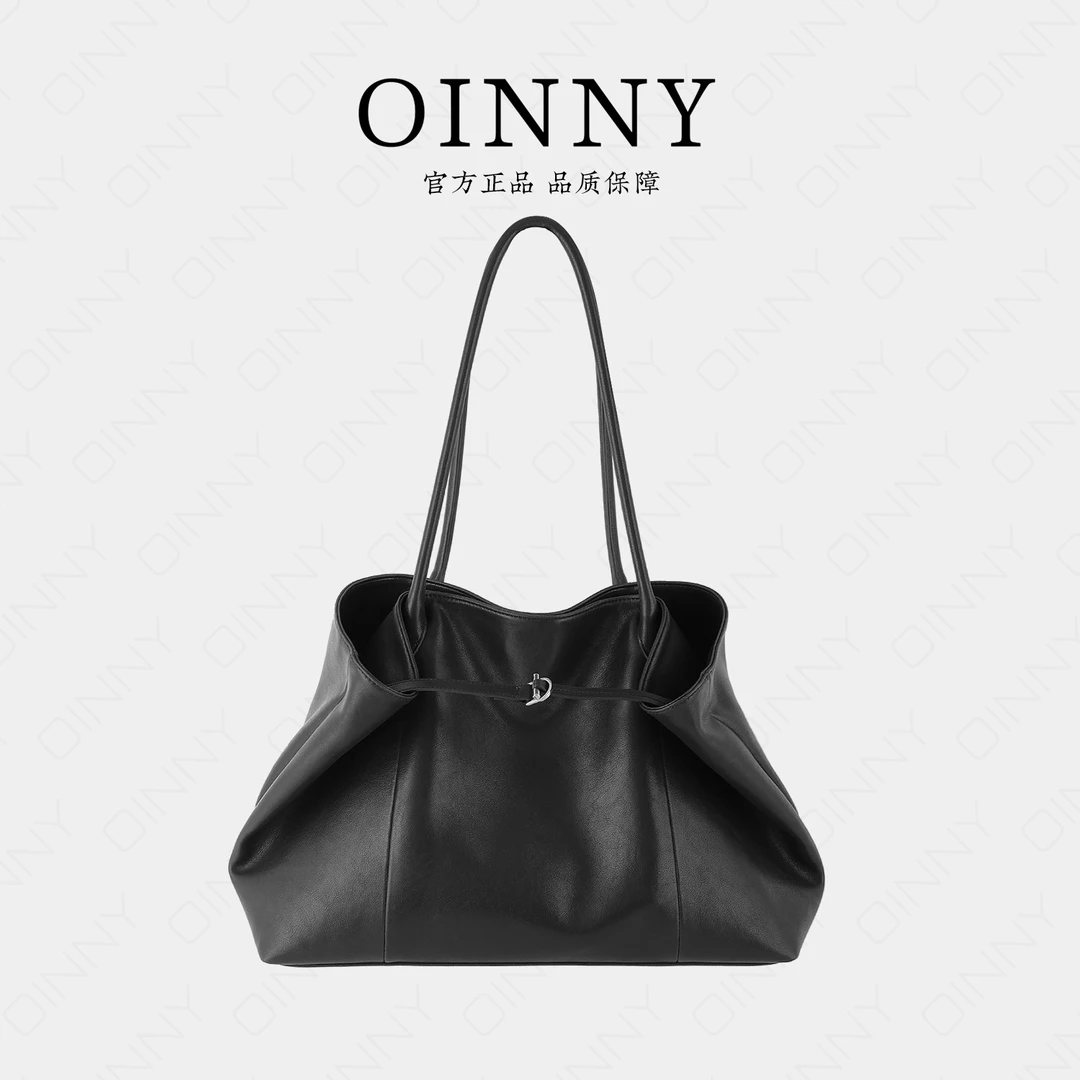 【达人专属】小众设计休闲百搭通勤牛皮大容量托特包6467