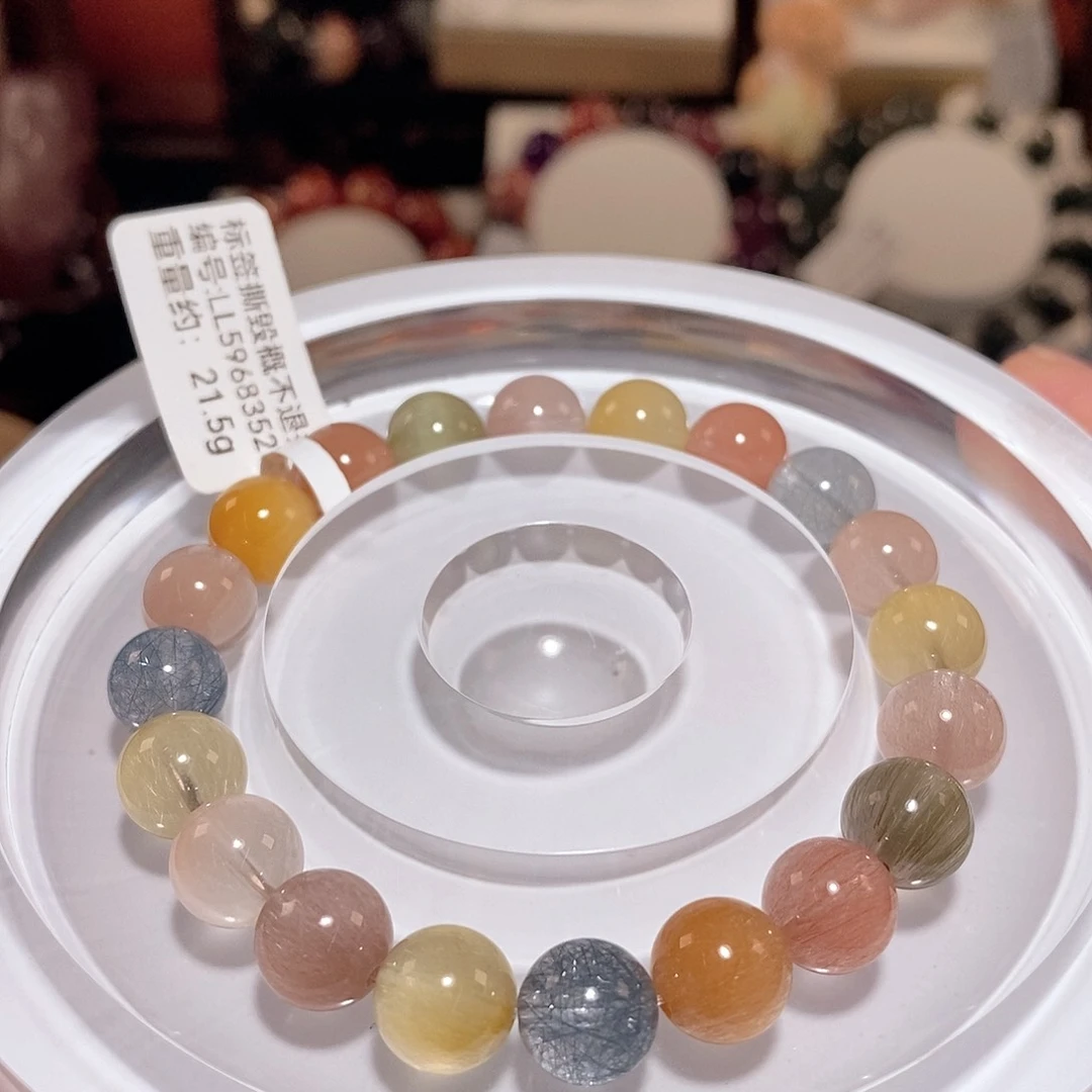 水晶手链未镶嵌F彩兔毛9.3