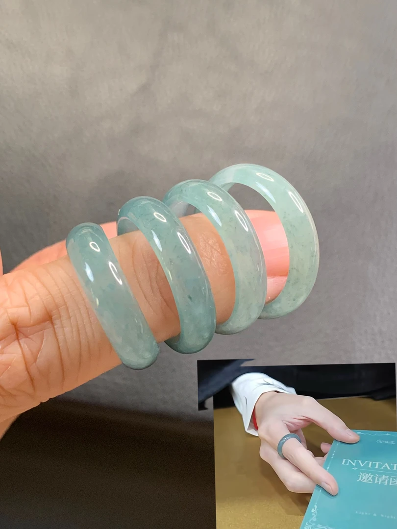 『齐司礼同款戒指』翡翠戒指男女款戒圈玉石指环