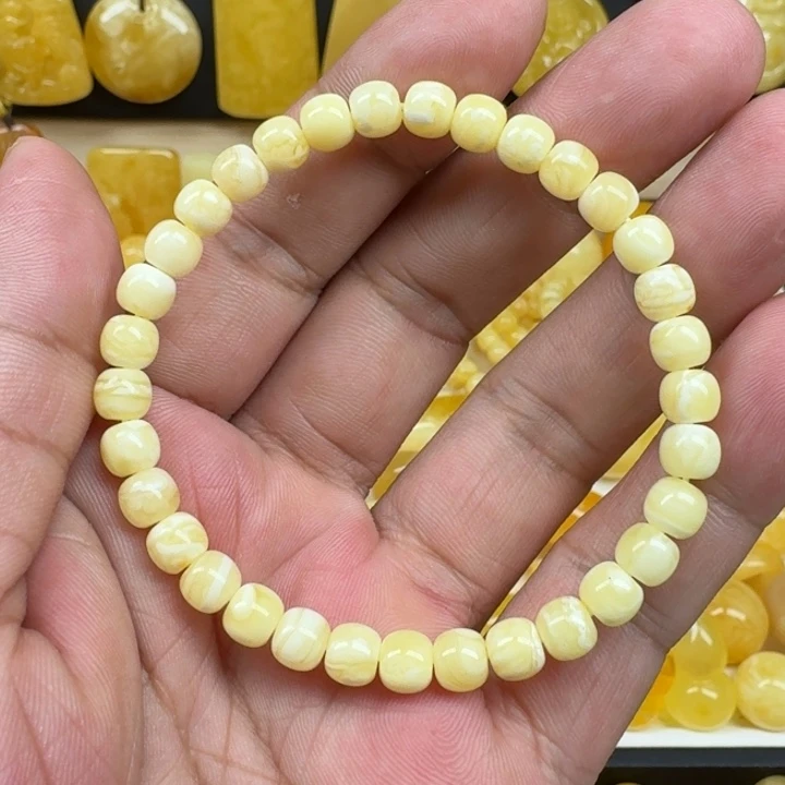 蜜蜡未镶嵌颈饰6+