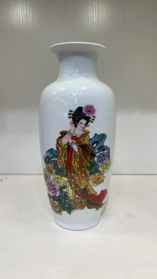 景德镇市高温陶瓷摆件花瓶 四大美女