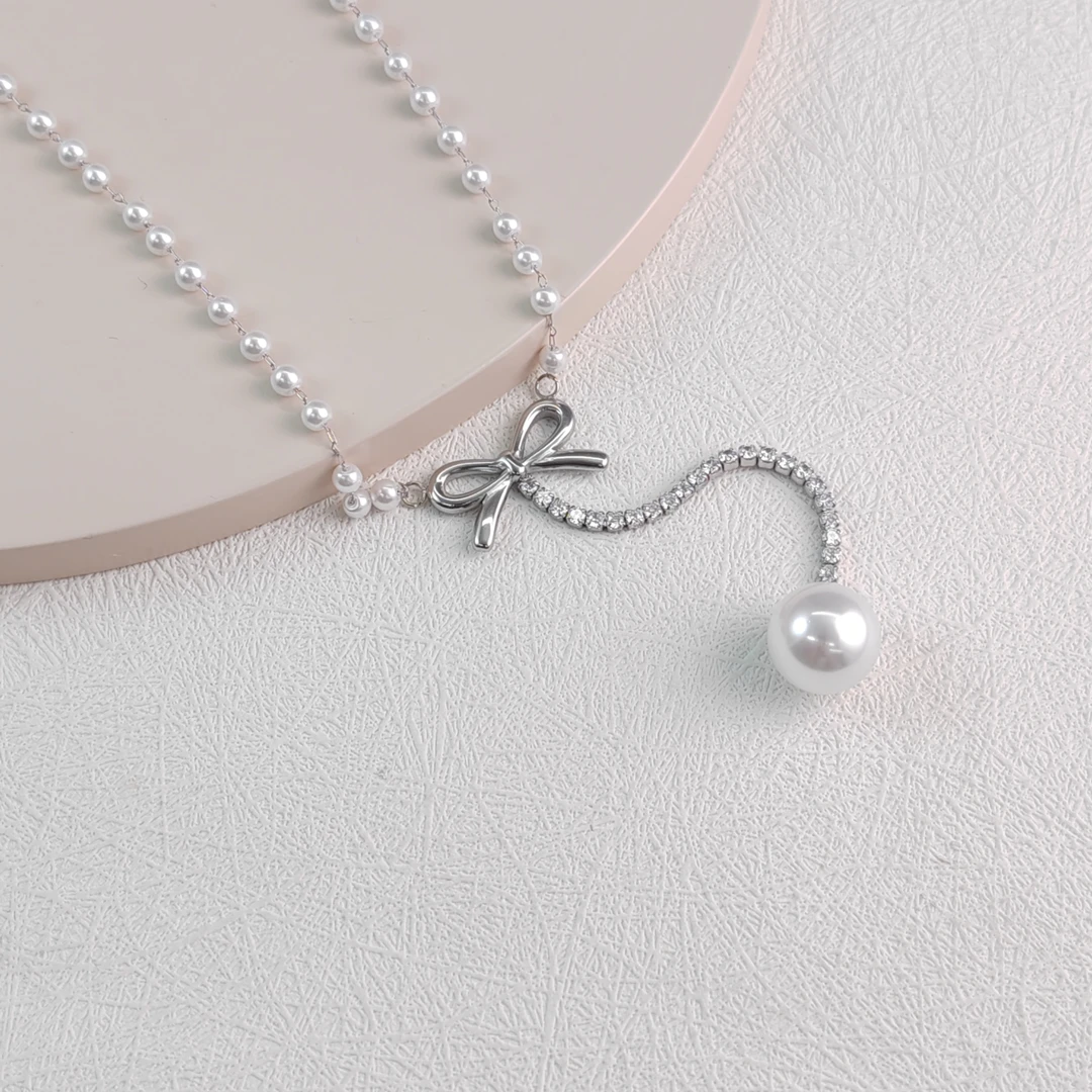 XUPING/旭平首饰 不锈钢仿珍珠项链 春日焕新珠珠 GDM T001069345