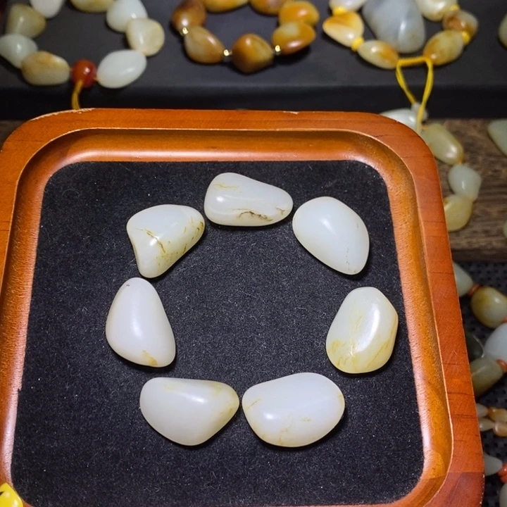 和田玉手链未镶嵌大**落