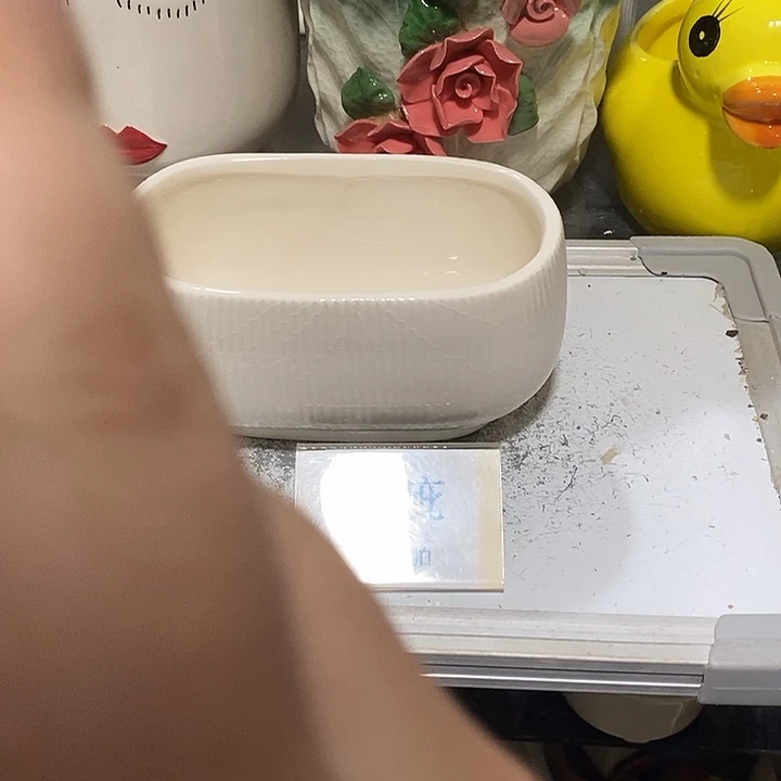 段泥花盆多肉植物盆瑕疵有孔