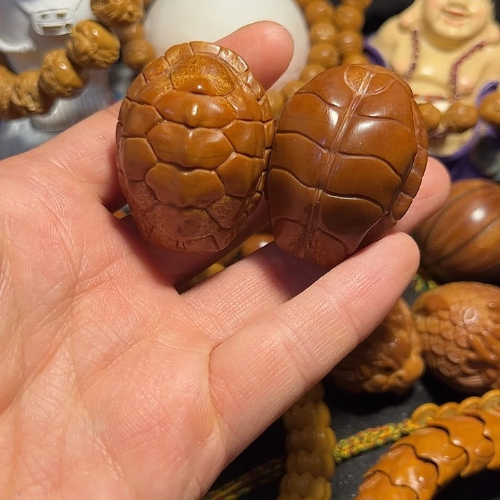 橄榄核手串/手链大榄龟背