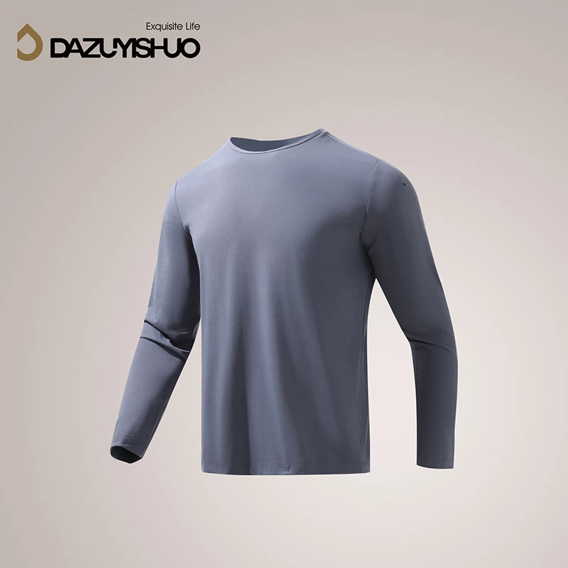 【大嘴衣说】运动户外情侣T恤秋冬跑步健身吸湿轻量透气打底衫D2778