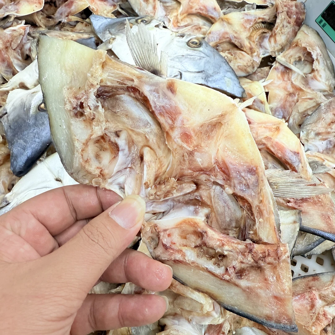 【马鲛仔海产】淡晒（金鲳鱼）净鱼头  1斤装 顺丰包邮 茂名博贺港