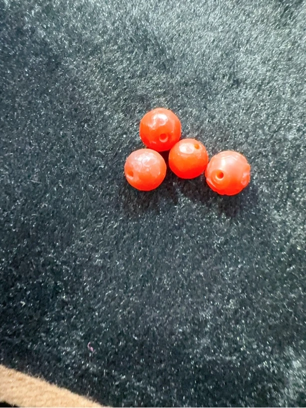 天然红玛瑙，颜色好看