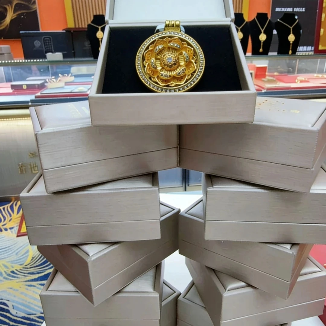【官方正品】高端首饰盒+莲花罗盘时尚百搭款多样性发一