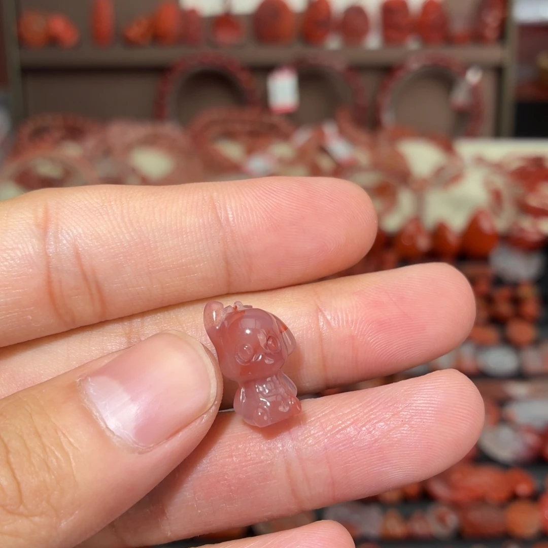 南红玛瑙未镶嵌颈饰放漏