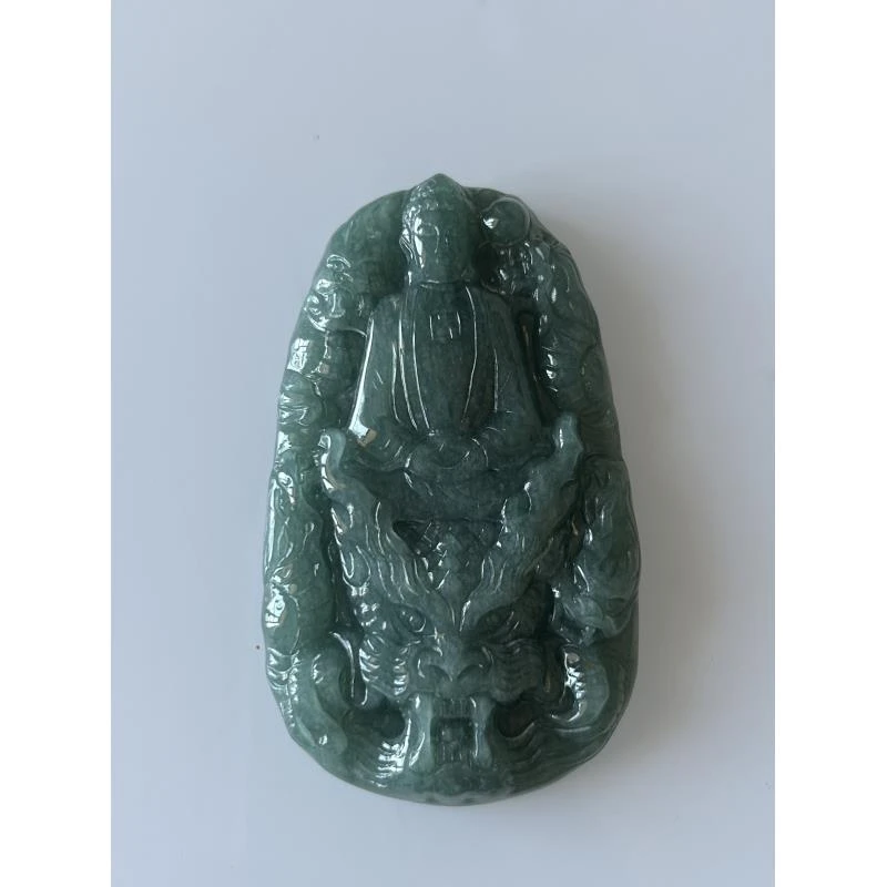 天然A货翡翠九龙大日如来（35006）