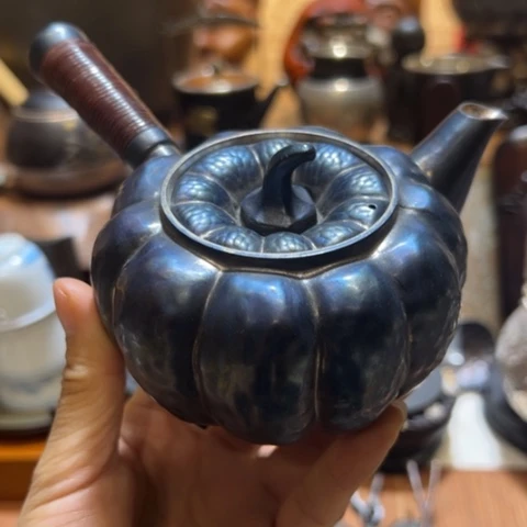 蜜安罐瓷香炉锡茶则