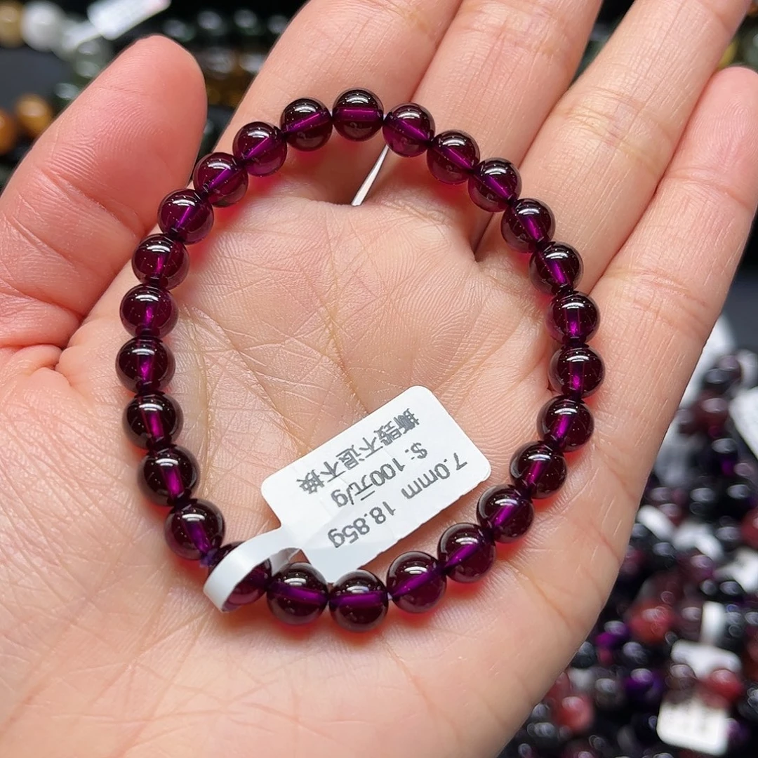 石榴石（紫牙乌）手链未镶嵌一**光手链