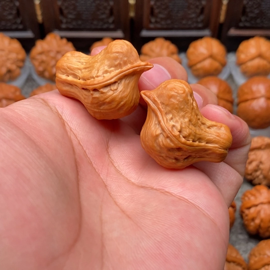 把件文玩核桃小鸟