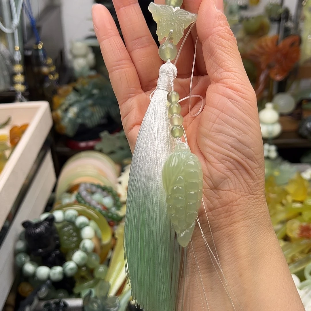 蛇纹石玉发簪未镶嵌