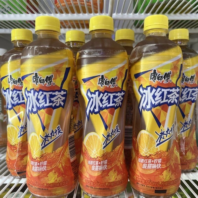 康师傅冰红茶500ml*12瓶整箱调味茶饮料柠檬味330ml*12瓶包邮特惠