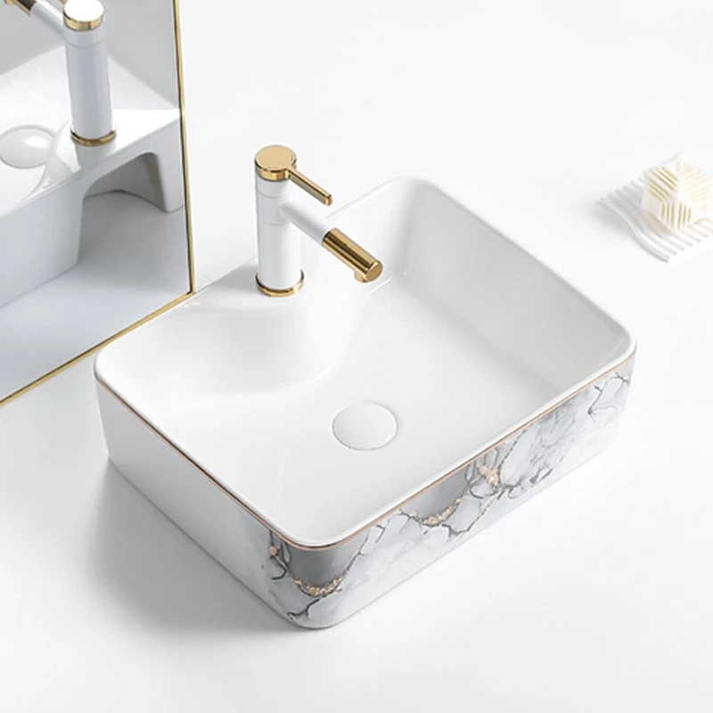 2025新款方形迷你洗手盆小户型卫生间台上盆陶瓷阳台洗漱面盆单盆