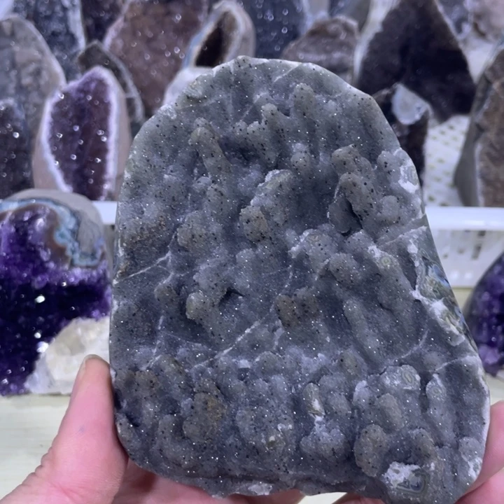 紫晶水晶摆件未镶嵌