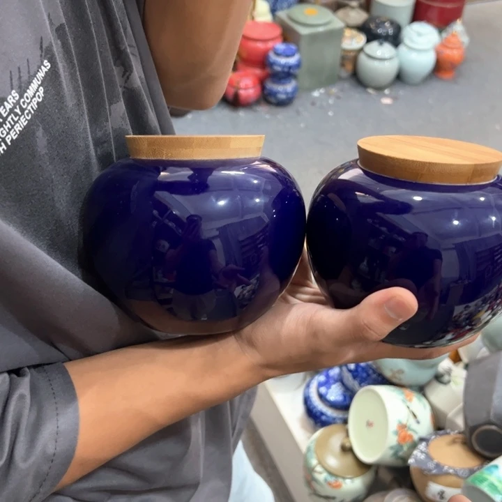 瑕疵福利品陶瓷茶叶罐不影响使用介意勿拍
