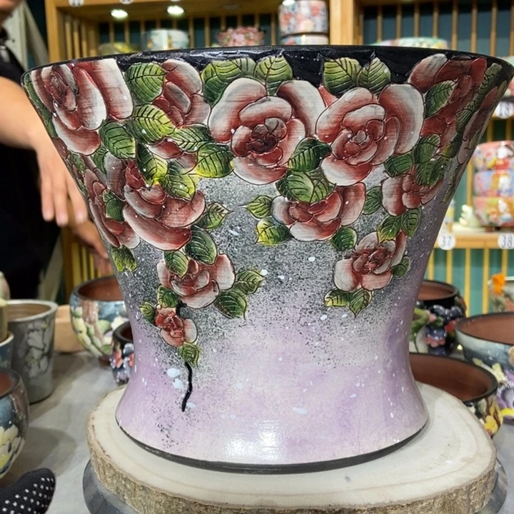 红陶景德镇艺术手绘作品