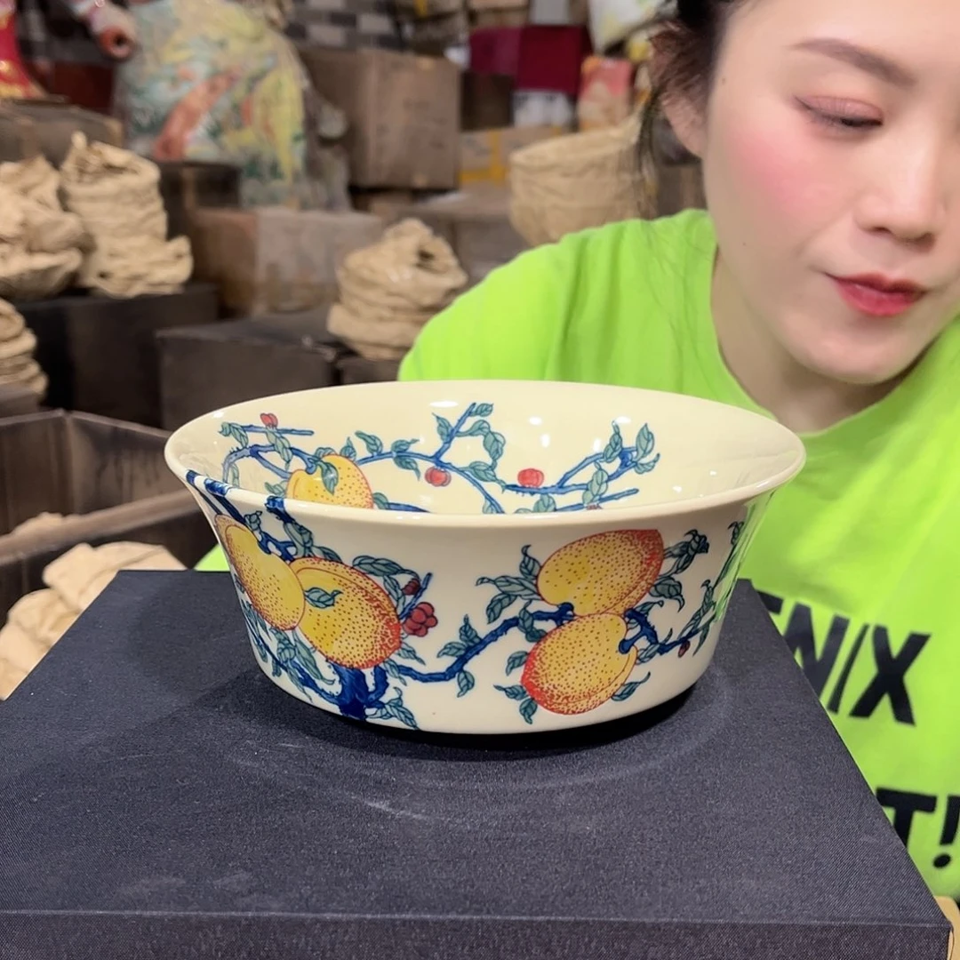 摆件//////景德镇陶瓷瓷器。黄。