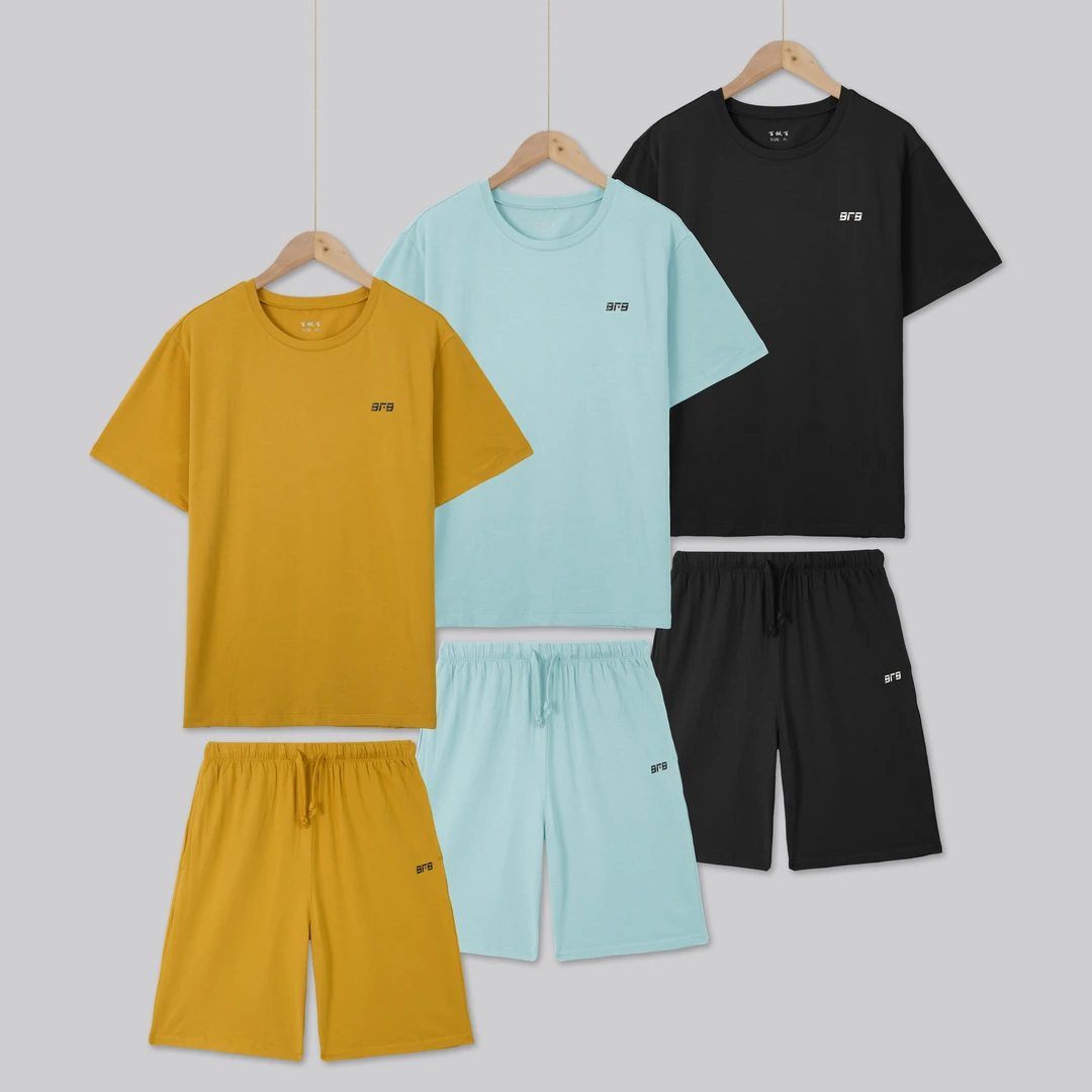 【大圆领】莫代尔休闲居家服套装3032B