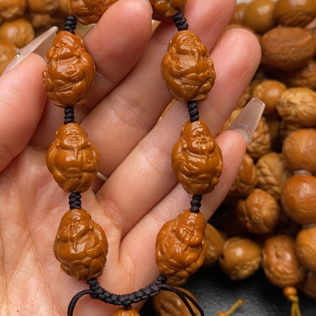 手串橄榄核小财神