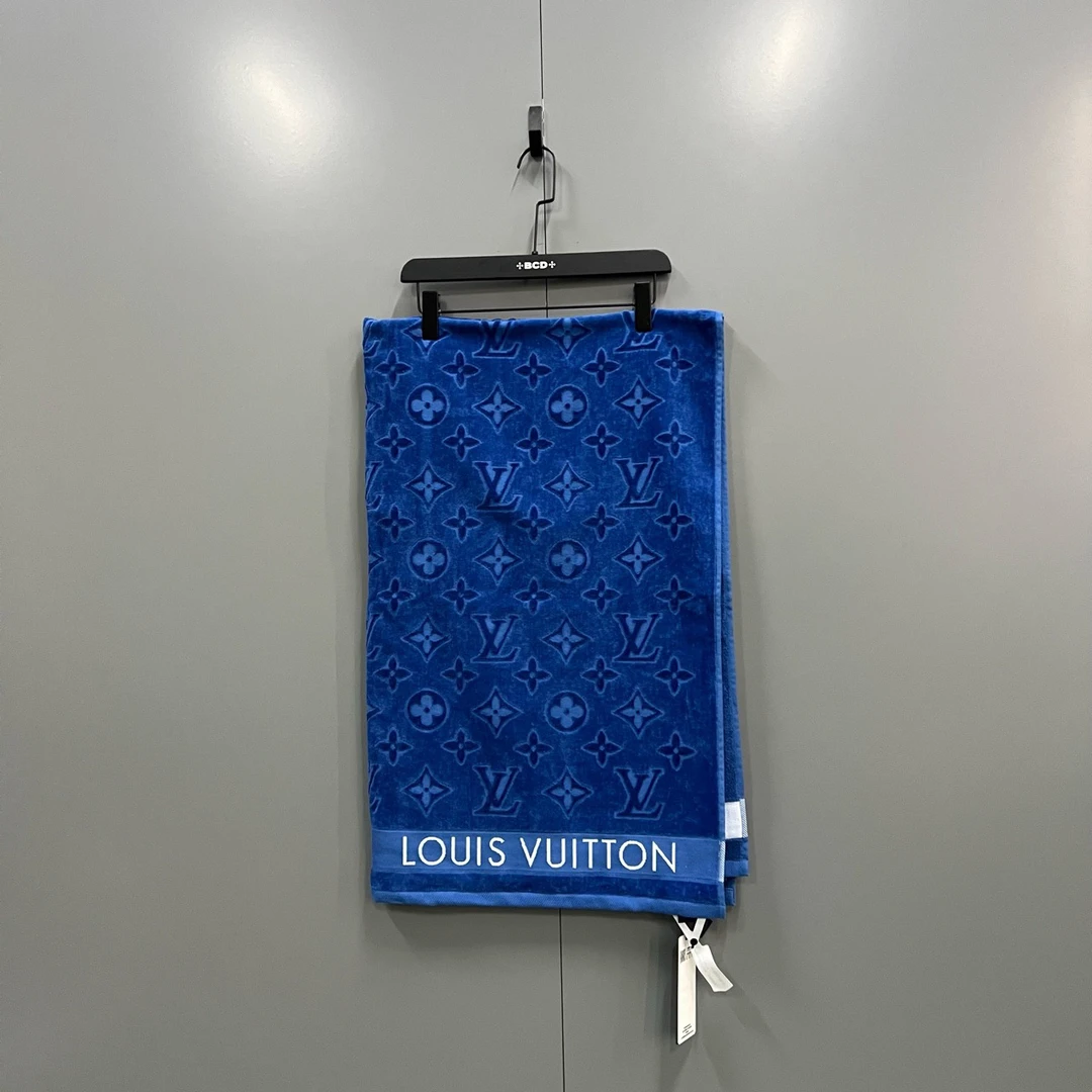 99新 LouisVuitton/路易威登 lv 蓝色老花裕巾