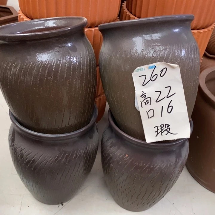 粗陶红陶绿植花盆260