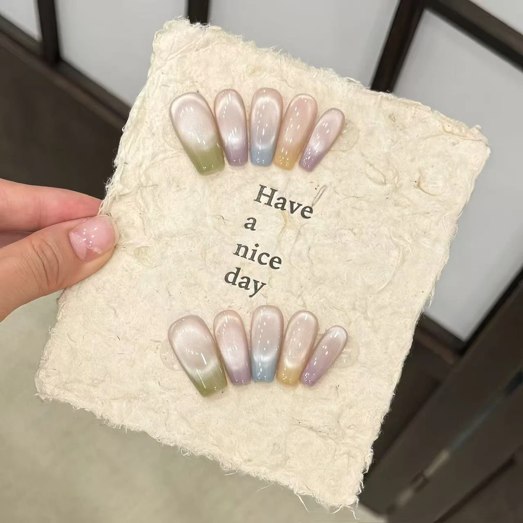 彩虹-轻奢高定美甲 10片装穿戴甲